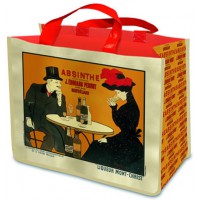 Sac Cabas Absinthe PERNOT déco publicité rétro vintage