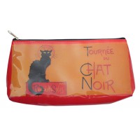 Trousse à crayons ou maquillage TOURNÉE DU CHAT NOIR déco affiche rétro vintage