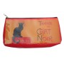 Trousse à crayons ou maquillage TOURNÉE DU CHAT NOIR déco affiche rétro vintage