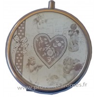 Miroir de poche déco Coeur et Anges