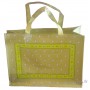 Sac Cabas style tissus Provençale authentique mouche Vert Olive