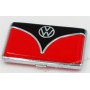 Boîte étuis pour carte de visite combi Volkswagen rouge Brisa rétro vintage collection