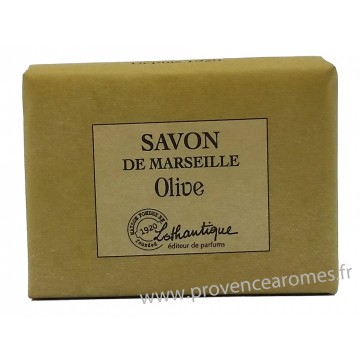 Savon de Marseille Olive à l'huile d'olive Lothantique Le Comptoir à savons de Marseille