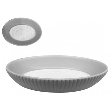 Porte savon céramique oval gris SAVON DE MARSEILLE