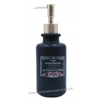 Pousse distributeur de savon liquide noir Eau de Cologne