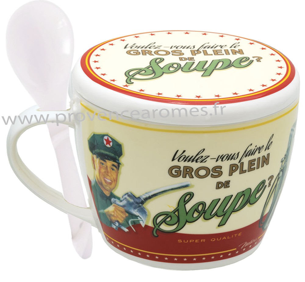 JARDIN DECO Bol /à Soupe sp/écial Transport 65 cl Jaune