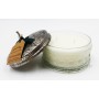 Bougie Chèvrefeuille à la cire de Soja Boîte Poudre de riz en Verre et métal rétro vintage