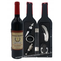 Coffret accessoires vin bouteille de vin Château CHAMPION 1er Prix Meilleur Papa