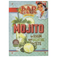 Plaque métal MOJITO Natives déco rétro vintage