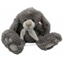 Peluche lapin gris avec écharpe Grand Modèle