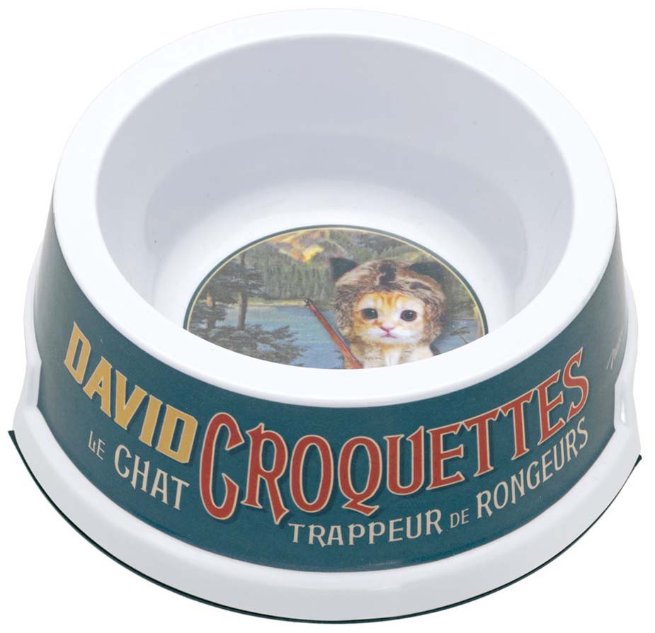 Gamelle Chat David Croquettes Natives Deco Retro Vintage Humoristique Provence Aromes Tendance Sud