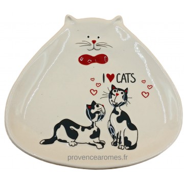 Petit Plat J'AIME LES CHATS collection Love cats