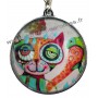 Porte clés en Verre CHAT ALLEN DESIGNS