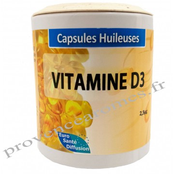 Capsules huileuses VITAMINE D3 Phytofrance