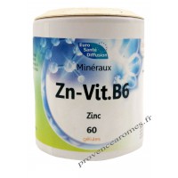 Zn – Vit.B6 (Zinc + Vitamine B6) gélules végétales minéraux - Phytofrance Euro Santé Diffusion