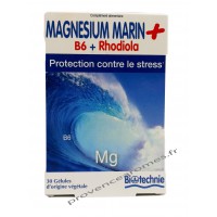 MAGNÉSIUM MARIN + B6 + RHODIOLA contre le stress Biotechnie