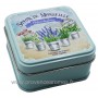 Boîte carrée déco Pots aromatiques et son savon lavande