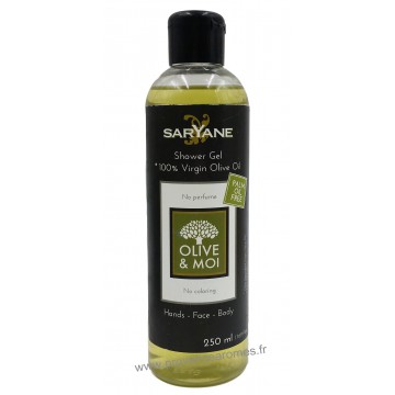 Gel Douche 100% Huile d'Olive vierge collection Olive et Moi Saryane