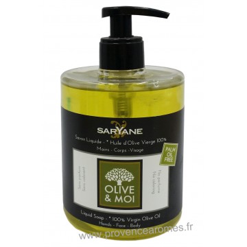 Savon Liquide 100% Huile d'Olive vierge collection Olive et Moi Saryane