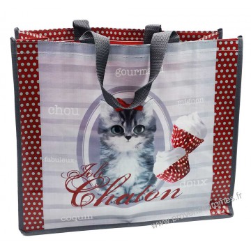 Sac Cabas Joli CHATON déco vintage