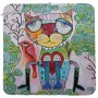 Coffret 4 Dessous de verre CHAT et CHOUETTE ALLEN DESIGNS