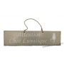 Plaque en bois "Attention Chat Lunatique" déco Chat fond beige clair