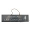 Plaque en bois " Attention Chat Lunatique " déco Chat fond Anthracite