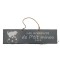 Plaque en bois " Les aventures de P'tit Minou sur le ballon " déco Chat fond Anthracite