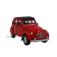 Petite 2CV Citroën voiture Rouge déco rétro vintage