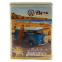 Boîte haute métal Volkswagen combi et coccinelle rétro vintage collection