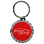Porte-clés métal rond Coca Cola rouge rétro vintage collection