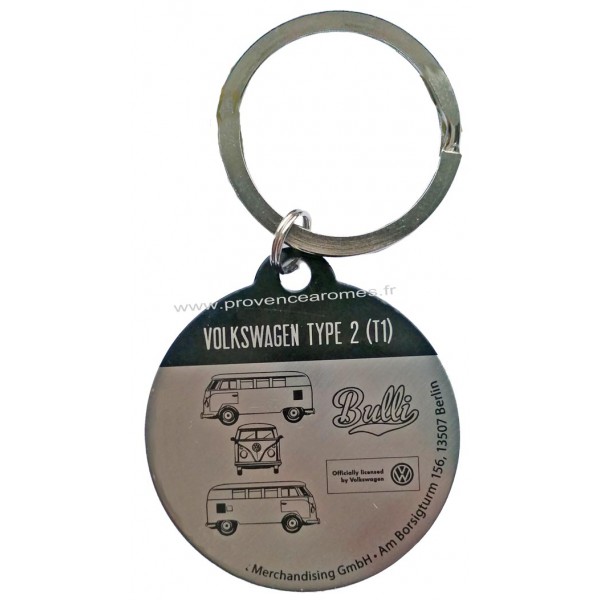 Porte-clés promotionnel photo métal rond recto-verso