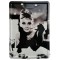 Plaque métal Audrey Hepburn carte postale rétro vintage collection
