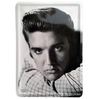 Plaque métal Elvis Presley portrait carte postale rétro vintage collection