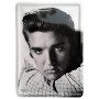 Plaque métal Elvis Presley portrait carte postale rétro vintage collection