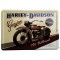 Plaque métal Harley Davidson 750 flathead carte postale rétro vintage collection
