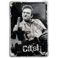 Plaque métal Johnny Cash carte postale rétro vintage collection