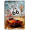 Plaque métal Route 66 Main Street of América carte postale rétro vintage collection