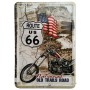Plaque métal Route 66 national old trails carte postale rétro vintage collection