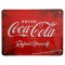 plaque métal Coca cola rouge 20 x15 cm déco rétro vintage