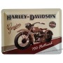 Plaque métal Harley Davidson 750 flathead 20 x15 cm déco rétro vintage