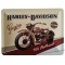 Plaque métal Harley Davidson 750 flathead 20 x15 cm déco rétro vintage