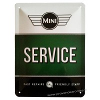 Plaque métal Mini Service 20 x15 cm déco rétro vintage