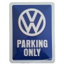 Plaque métal Volkswagen Parking only 20 x15 cm déco rétro vintage