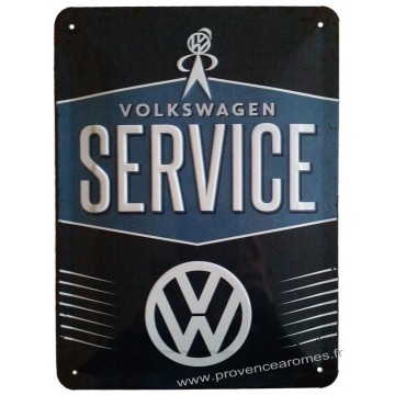 Plaque métal Volkswagen Service 20 x15 cm déco rétro vintage