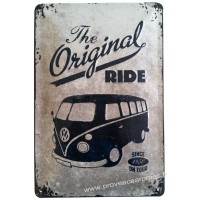 Plaque métal Volkswagen Van The original Ride 30 x 20 cm déco rétro vintage