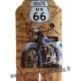 Thermomètre métal Route 66 moto rétro vintage collection