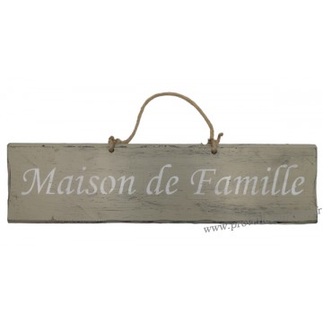 Plaque En Bois Maison De Famille Fond Beige Provence Aromes Tendance Sud