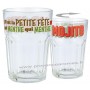 Coffret de 4 verres MOJITO Natives déco rétro vintage