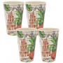 Coffret de 4 Gobelets bambou LES JUS SONT FAITS Natives déco rétro vintage